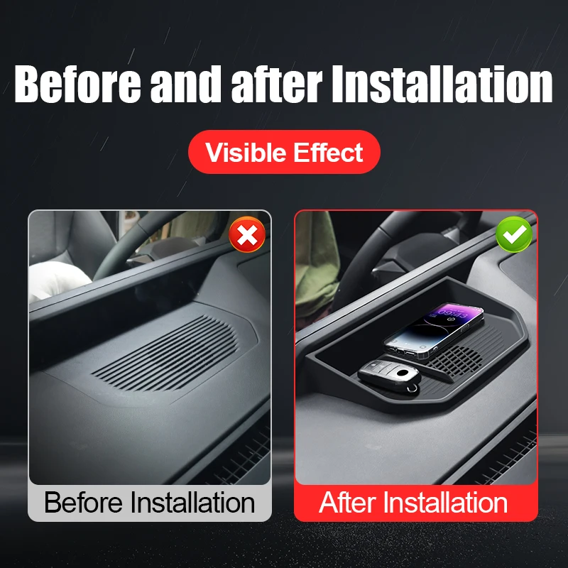 For Toyota Land Cruiser 250 Prado LC250 1958 Center Dashboard Console Storage Protection Sleeve Interior Accessories car non slip mat car dashboard mat non slip dash mat car storage accessories