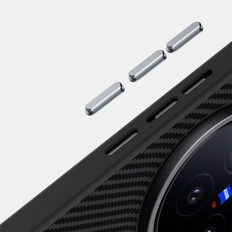 Premium Carbon Fiber Phone Case with TPU Border and Lens Protection