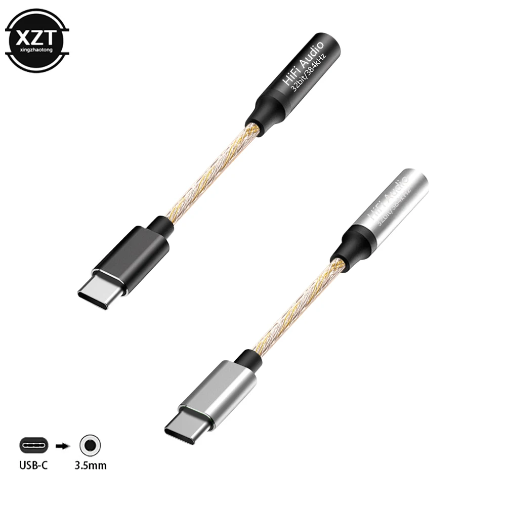 Convertidor de Audio Digital para MacBook CX31993, compatible con  USB tipo C, DAC a conector de 3,5mm, 16-32ohm, 32b/384kHz