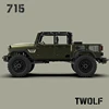 In Stock TWOLF KIT TW-715 1/10 RC Off-road Vehicles 2Speed Transmission Full Metal CNC Control Crawler Car Sound Toys Model 5