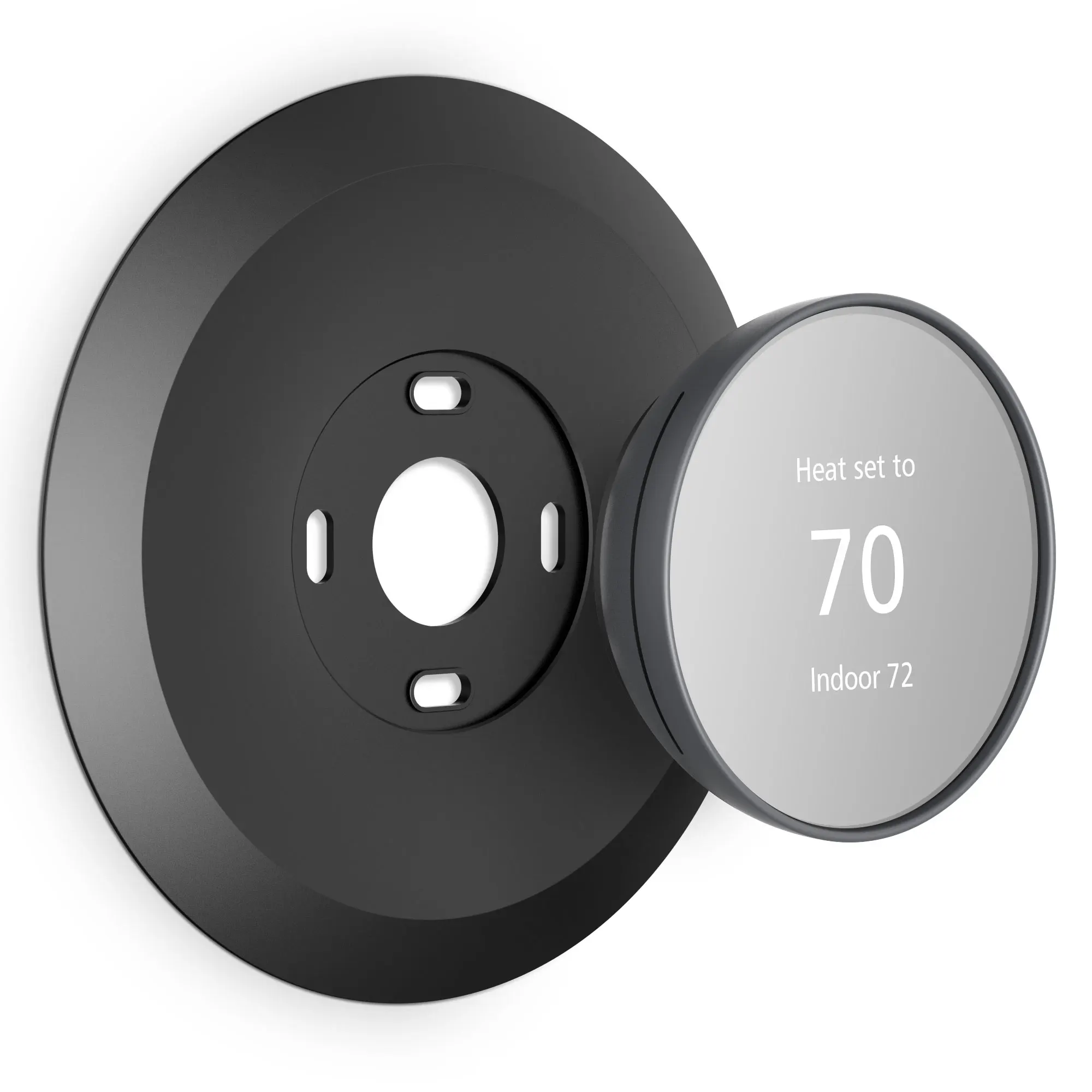 BNVXR Wall Plate Cover Compatible With Google Nest Thermostat 2020, Trim Kit Easy To Install (White
