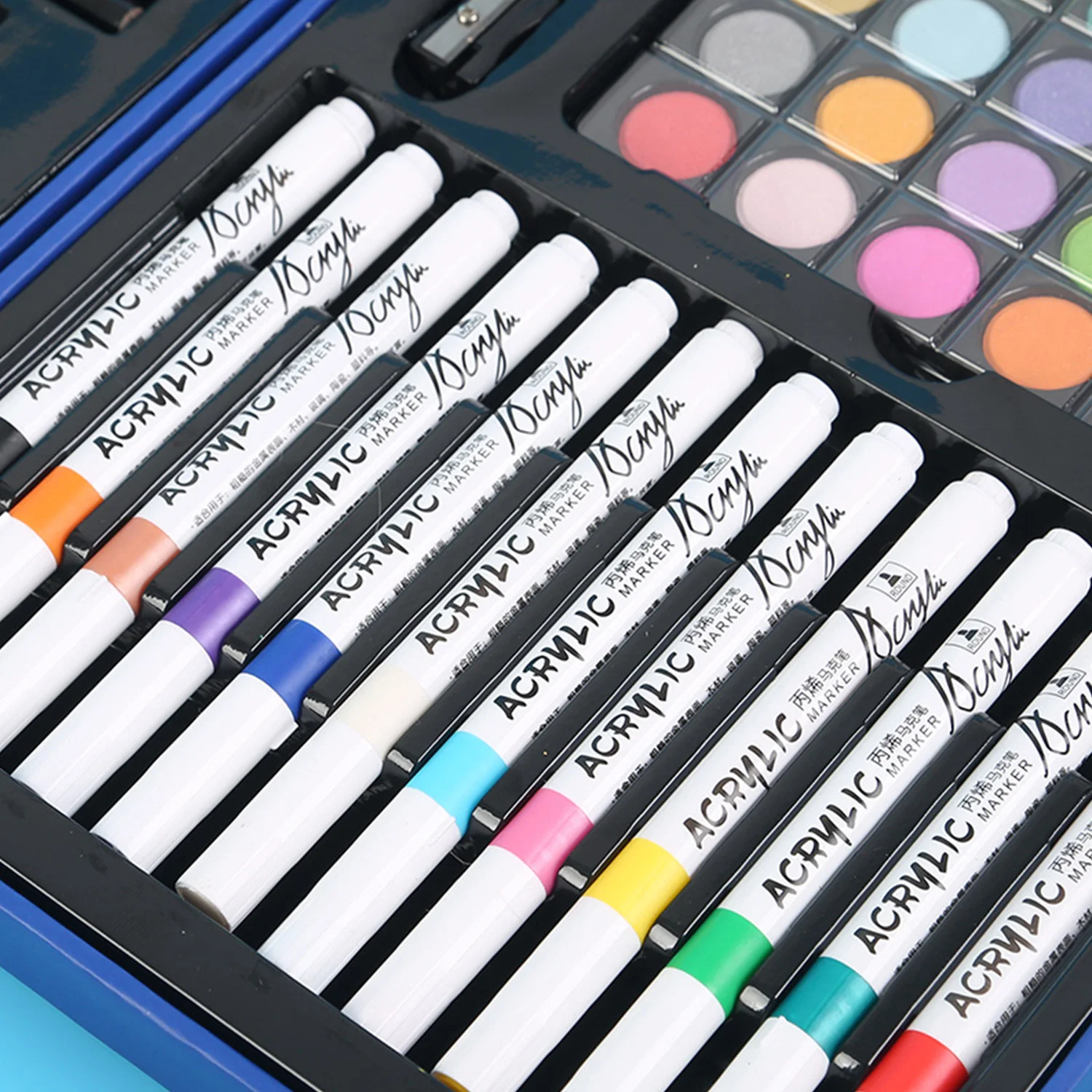 Colored & Drawing Pen Set 88 PCS Painting Kit Stationery Set With Acrylic Markers, Colored Pencils, Oil Painting Sticks