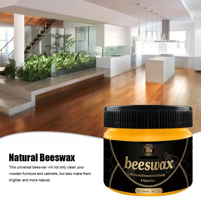 85g Wood Seasoning Beewax Furniture Polish Wood Floor Wear-Resistant Wax Care Home Cleaning furniture beeswax wood care wax