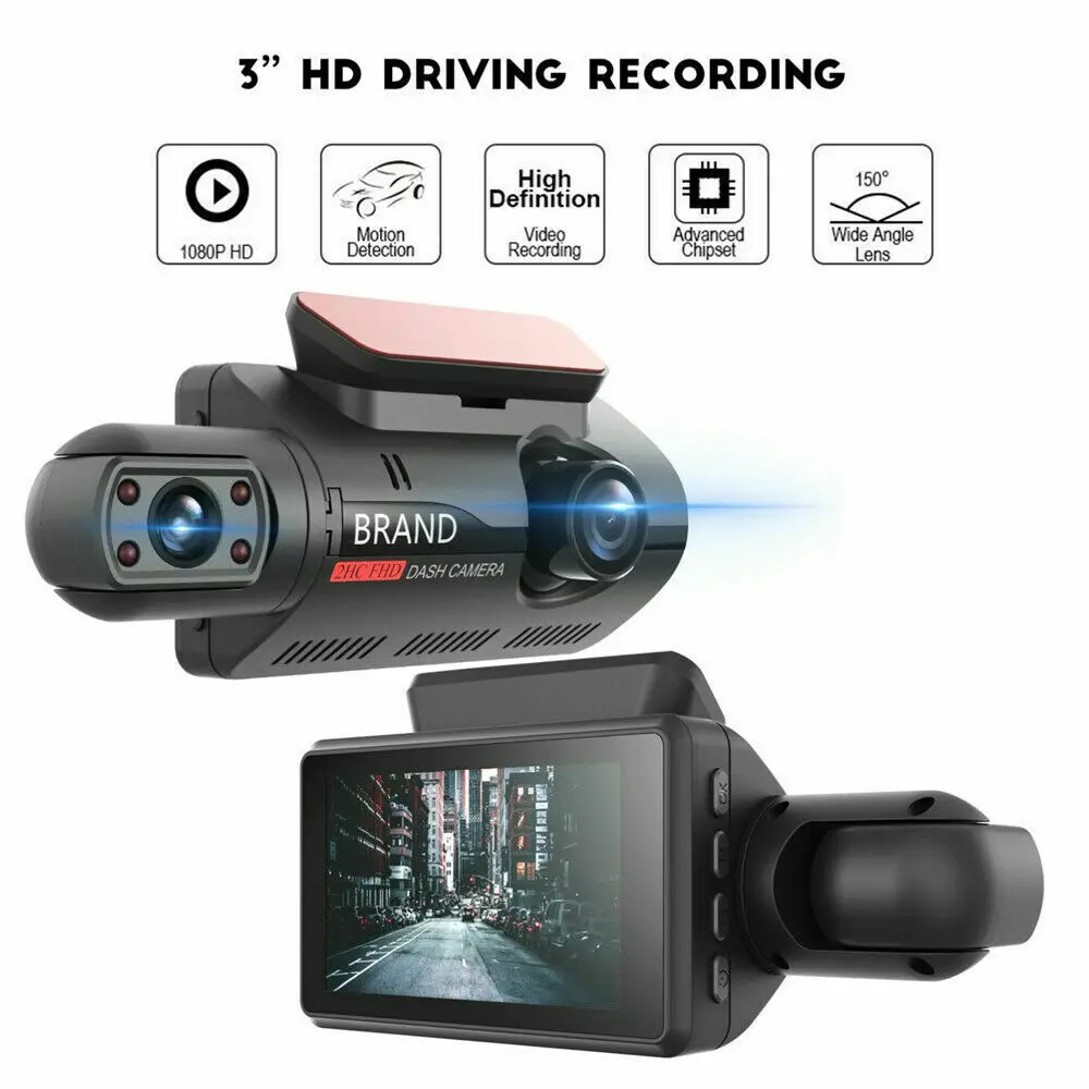 FHD Car DVR Camera Dash Cam Dual Record Hidden Video Recorder Dash Camera 1080P Night Vision Parking Monitoring G-sensor DashCam dash cam,car dvr monitor