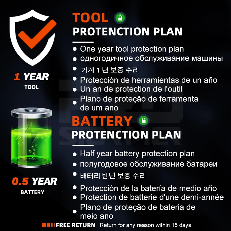PROSTORMER  귯ø Ʈ ġ, ũ ̹ , 4000mAh Ƭ ̿ ͸ ڵ 帱  , 21V, 350NM