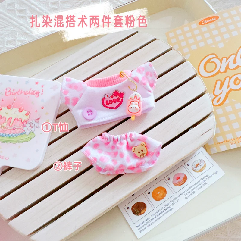 thumbnail image 1 of Mini ropa de felpa para muñecas de 17cm, accesorios de traje para Kpop, Exo, Labubu, Idol, Rose Maid Suit, DIY, regalo para niños, 1 of 5