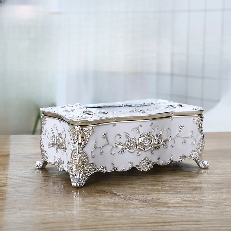 European Style Plastic Tissue Box for Household Car