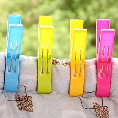 

Sun Caught Big Clip Portable Clothespin laundry Clips Windproof Clips 4pcs Cotton Quilt Clothing Tools Plastic Large