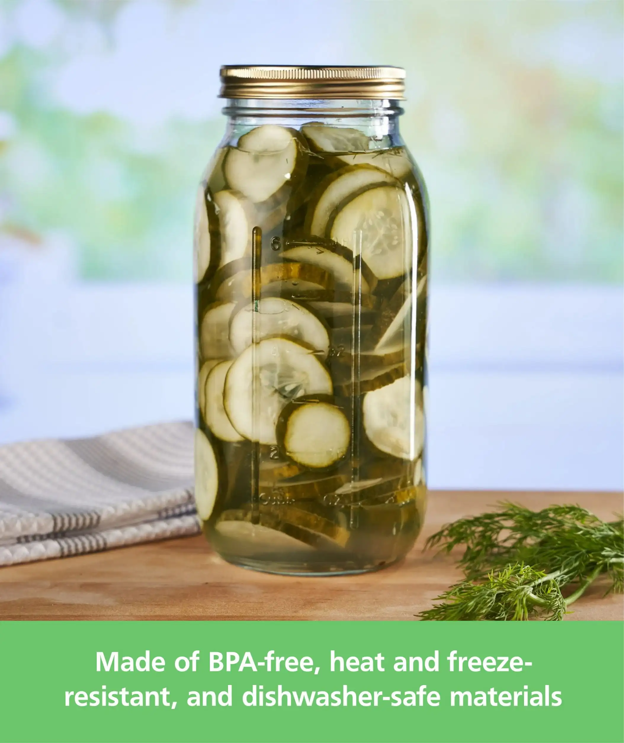 64 oz Mason Jars, Wide Mouth Half Gallon Canning Jars with Lids and Rings, 6-Pack Extra Large Glass Jars for Home Canning and Pantry Storage 2