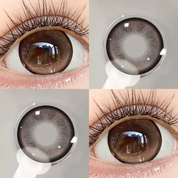 Vibrant Prescription Colored Contact Lenses for Myopia - Available in Blue, Violet, Brown, and Green (Mega Hazelnut)