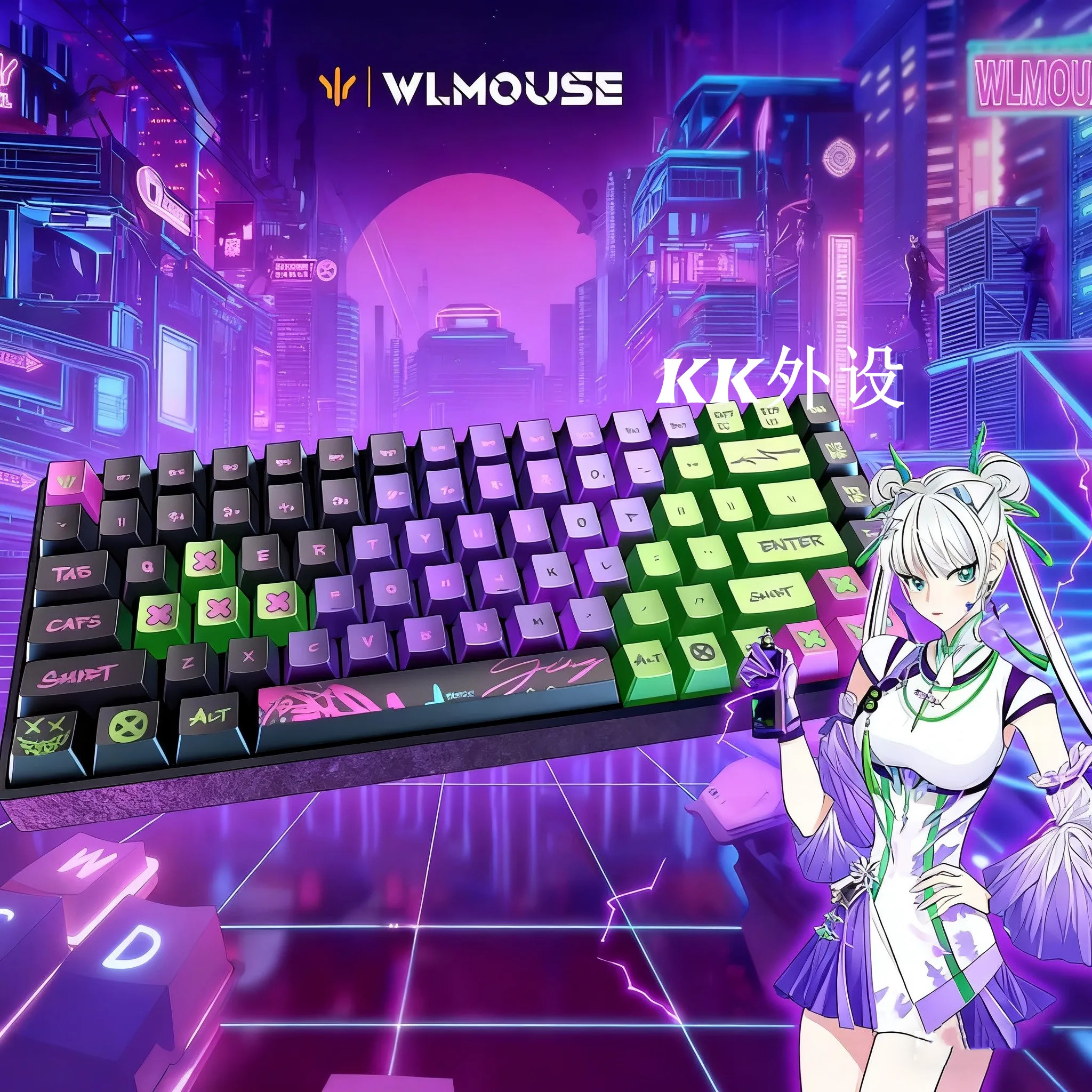waiwai　 JOYSOUND WLAP-2 10台セット WLMOUSE YING75 Gaming Keyboard Magnetic Switch Keyboard Carbon