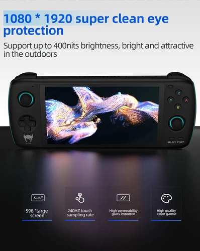 Ayn Odin Pro 휴대용 게임 콘솔, 8G + 256GB SD845 듀얼 시스템, Win 11, 안드로이드 11, 레트로 비디오 게임 콘솔, PC 플레이어 박스, 신제품 6