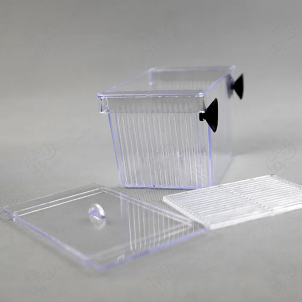 Acrylic Fish Breeding Box Fish Tank Breeding Isolation Box Aquarium Hatchery Incubator Holder
