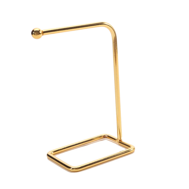 ゴールドのT字型ジュエリースタンド、イヤリング、リング、ネックレス、時計、ペンダント、カウンター、ディスプレイスタンド、金属