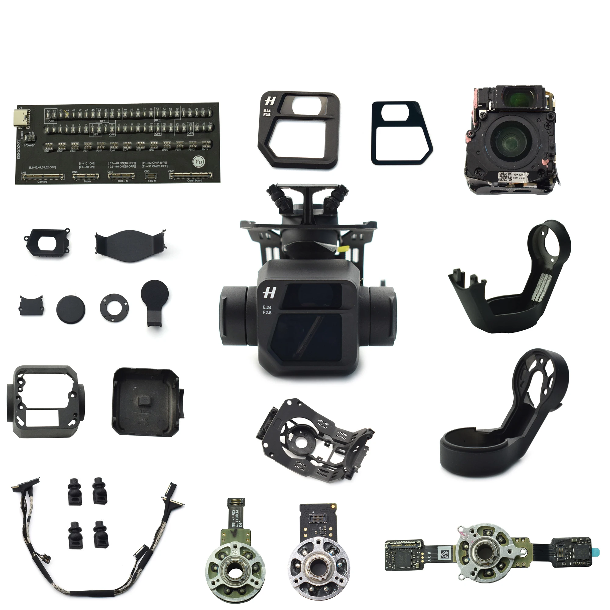 Original PTZ Part for DJI Mavic 3 Drone Gimbal Housing Camera Lens Cover Signal Cable Yaw / Roll Arm/Motor Dampener Mount Rubber