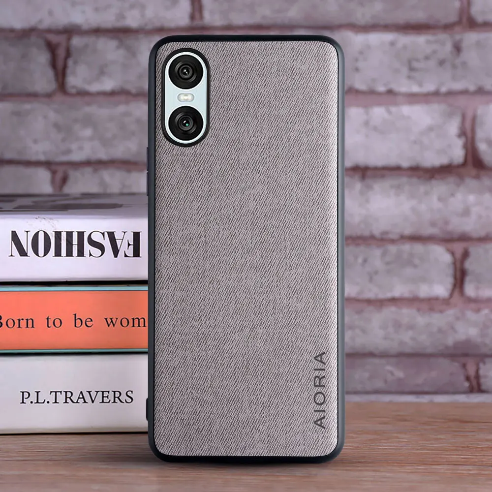 Luxurious Leather Textile Phone Case - Premium Soft & Hard Cover for Sony Xperia 1 VI/10 VI