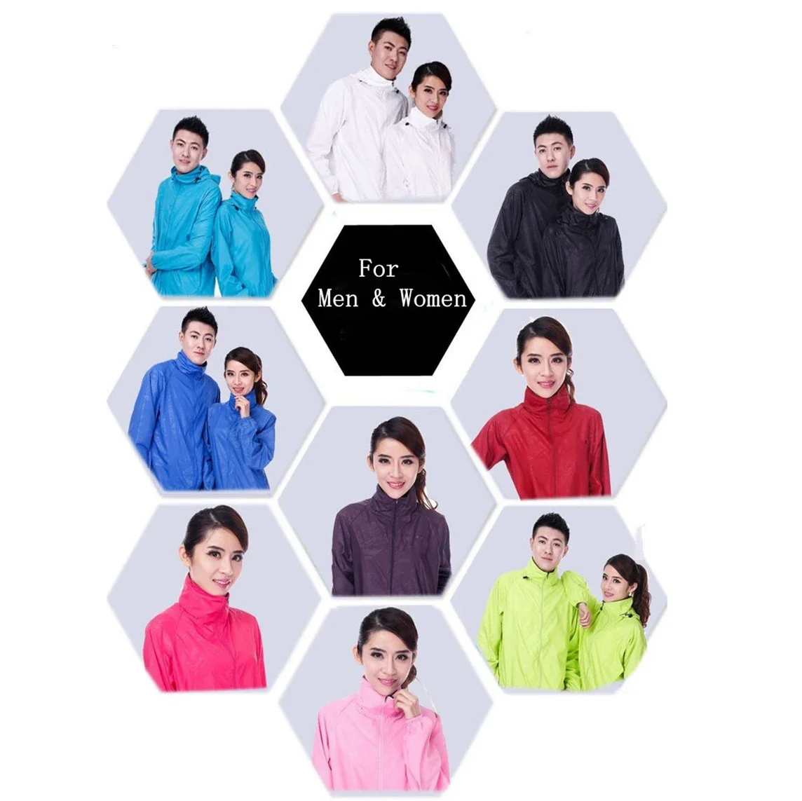Waterproof Jacket Men Women Quick Dry Fishing Cycling Hiking Jackets Waterproof Sun-Protective Outdoor Sports Coats Skin Windbreaker