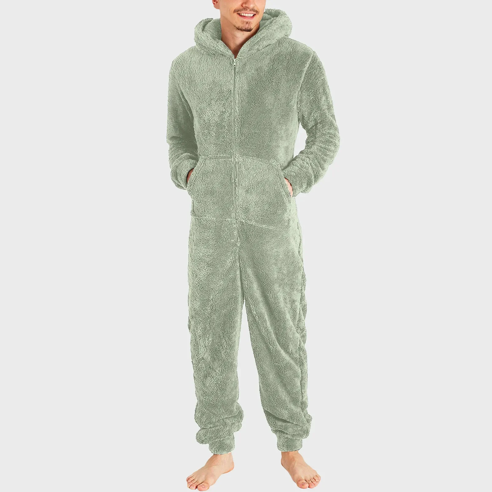 Men Jumpsuits Long Sleeve Pajama