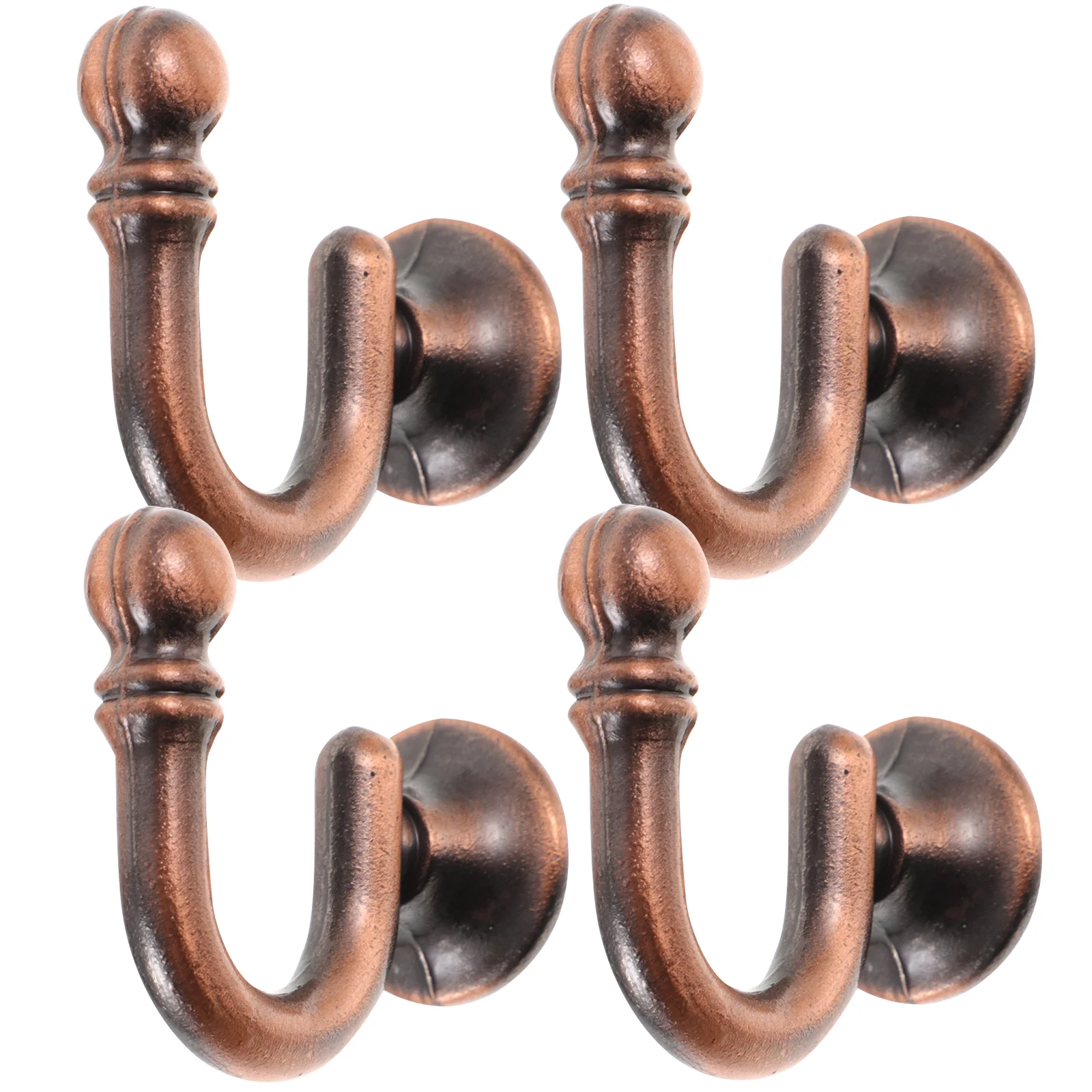 

4 Pcs Curtain Wall Hook Mounted Holder Towel Hangers Vintage Drapery Hooks Hanging