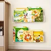 Organizer Picture Book Display Cabinet Bookshelf Children's Wall Behind the Door Reading Magazine Storage Wall Hanging Bookshelf 1