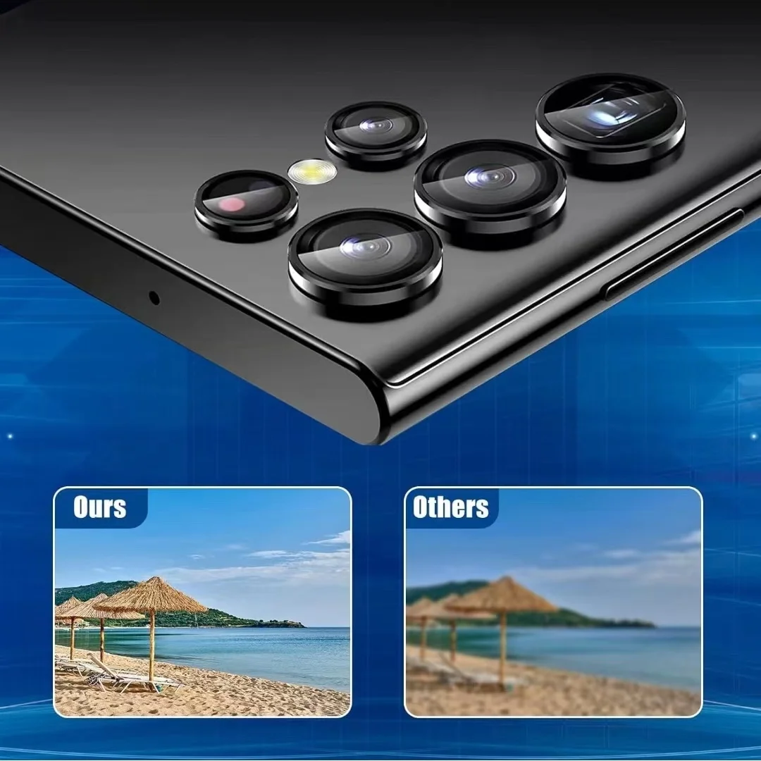 Premium Tempered Glass Camera Lens Protector - New Style