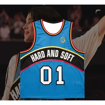 2026 Unisex Eilish "Hard and Soft" Basketball Jersey Tank Top Breathable Mesh Casual Streetwear Sports Vest for Fans Gift 1
