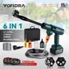 Yofidra 200Bar Brushless Washer Gun 6-in-1 Efficient Car Washer High-pressure Cleaning Garden Irrigation Rechargeable Spray Gun 1