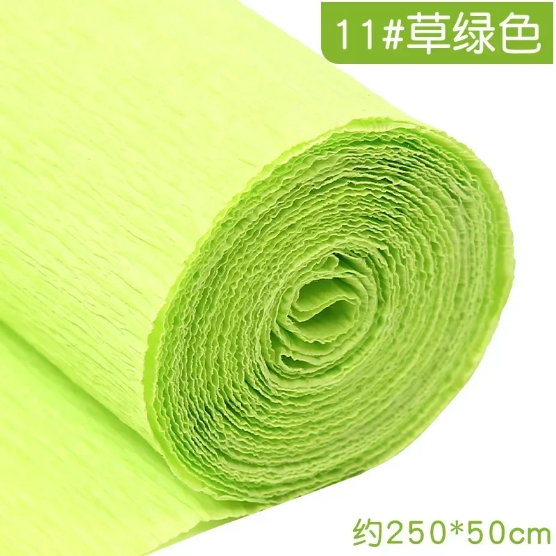 Colored Crepe Paper Roll for DIY Crafts and Gift Wrapping (50x250cm)