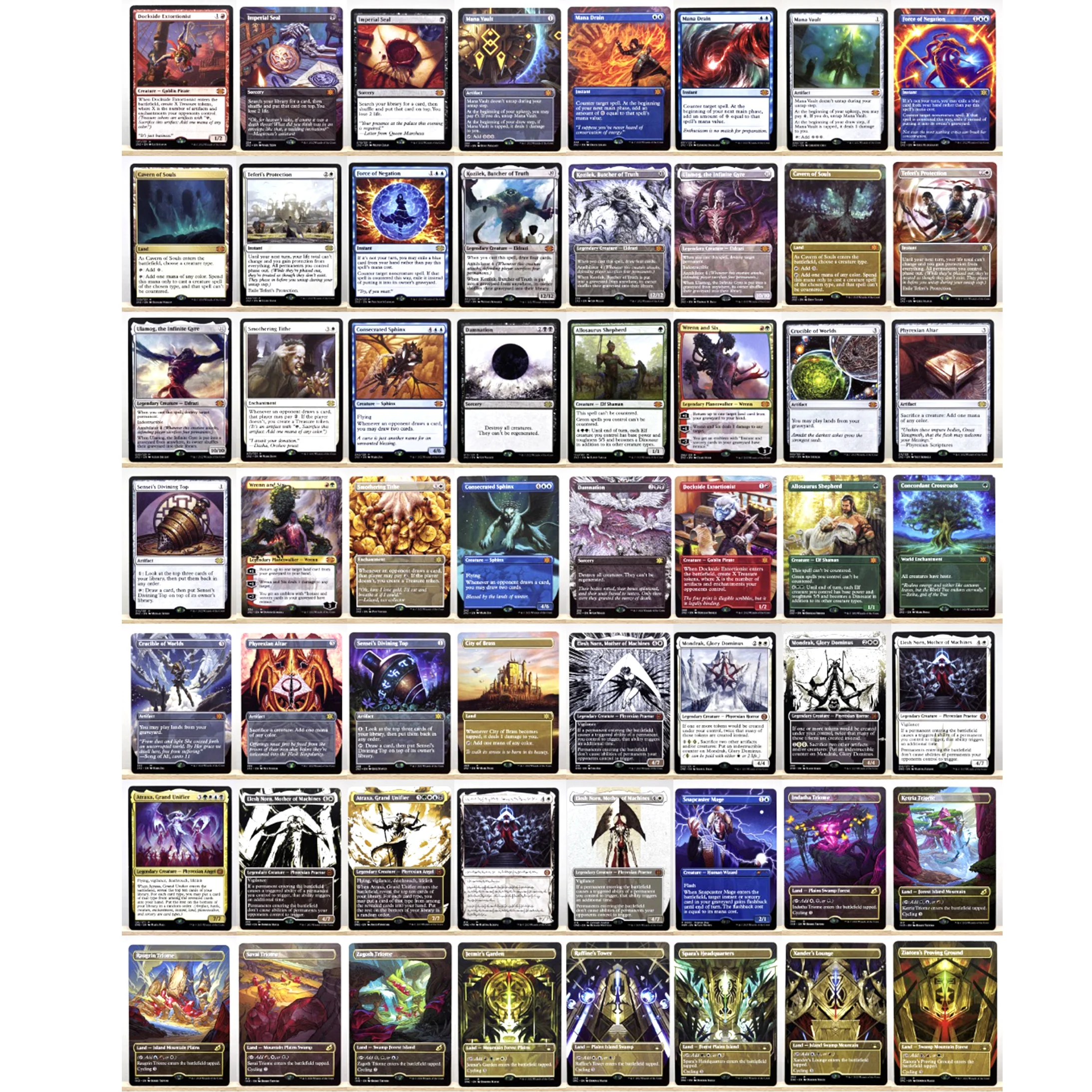 정사이즈 홀 호일 카드 세트, 프록시 블랙 코어 블랙 로터스, 최고 품질 TCG 카드, 원 링 보드 게임, 특별 가격