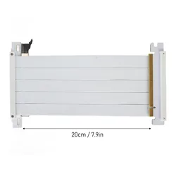 High-Speed Flexible PCIE 4.0 X16 Riser Cable - 180° Double-Sided GPU Extension (White 20m)