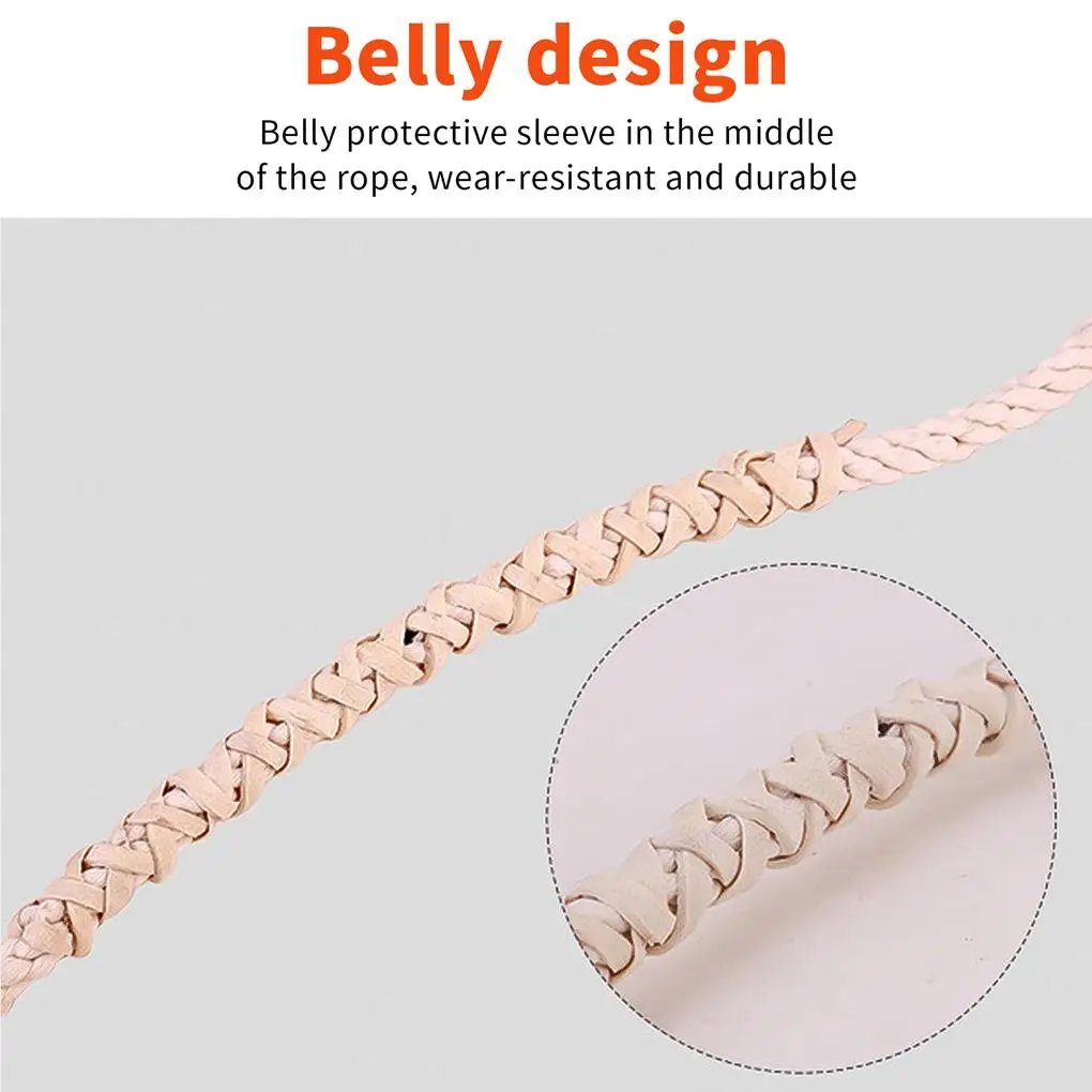 

5M Double Dutch Jump Ropes with Wood Handle Long Anti-skidding Skipping Rope