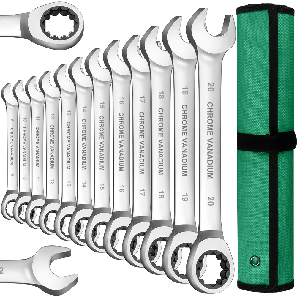 ラチェットレンチセット、8-24mm、72歯ラチェット、完全なツール
