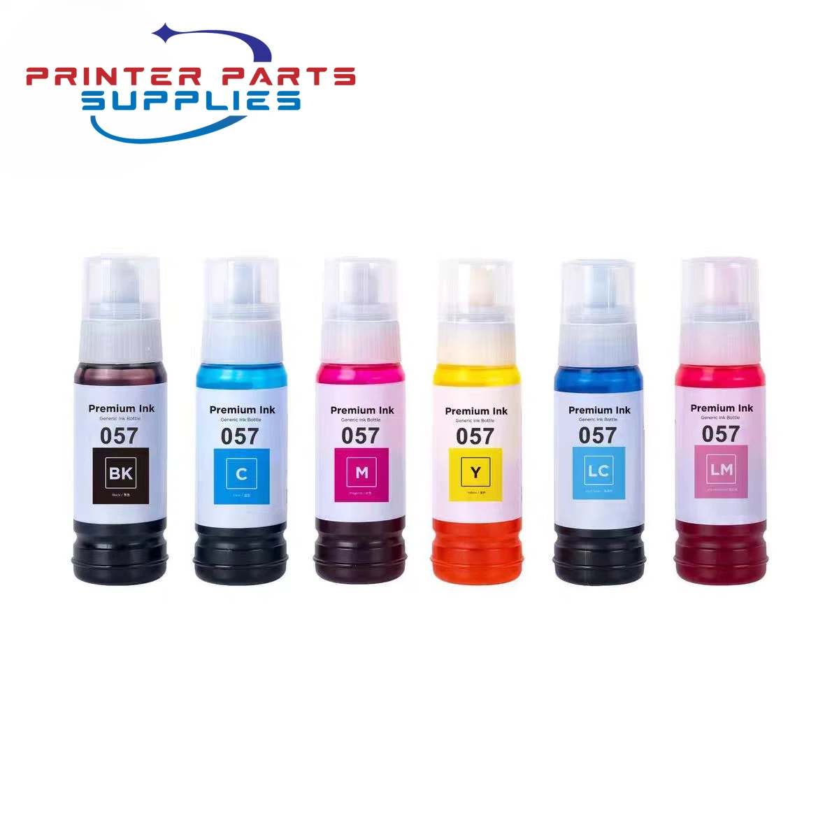 1Set 6PCS 056 057 107 108 574 Water Based Bottle Refill Dye Ink for Epson L8050 L8058 L18050 L18058 ET-18100 Printer