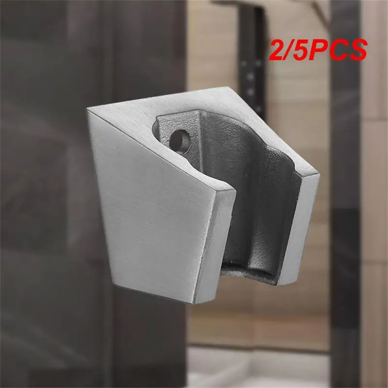 2/5PCS Durable Stainless Steel Shower Head Holder Sprinkler Base 2 Gear Adjustment Shower Bracket Wall Mounted Bathroom