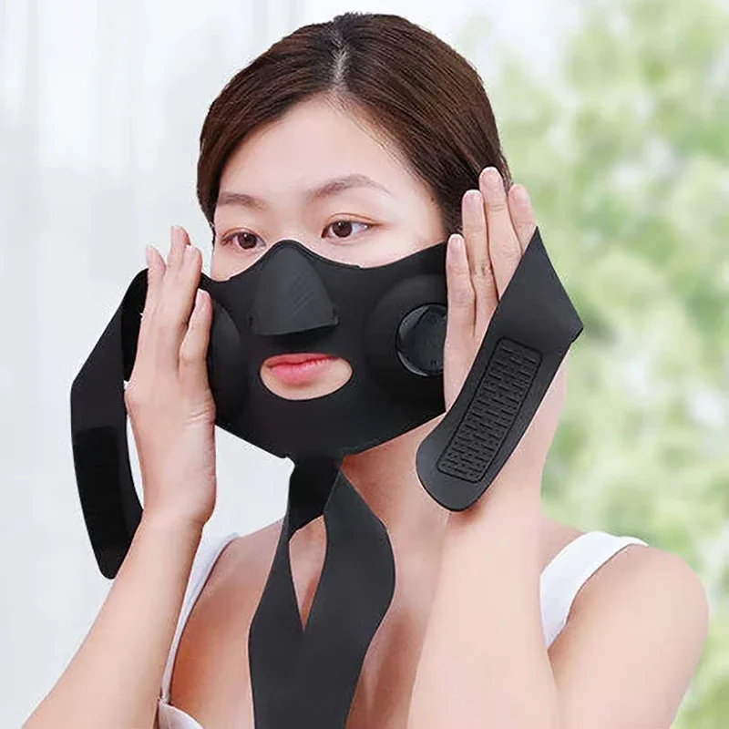 NEW V-shaped Chin Lifting Tighten Electric Facial Mask EMS Microcurrent Vibration Anti Wrinkle Skin Care Face Massage Instrument