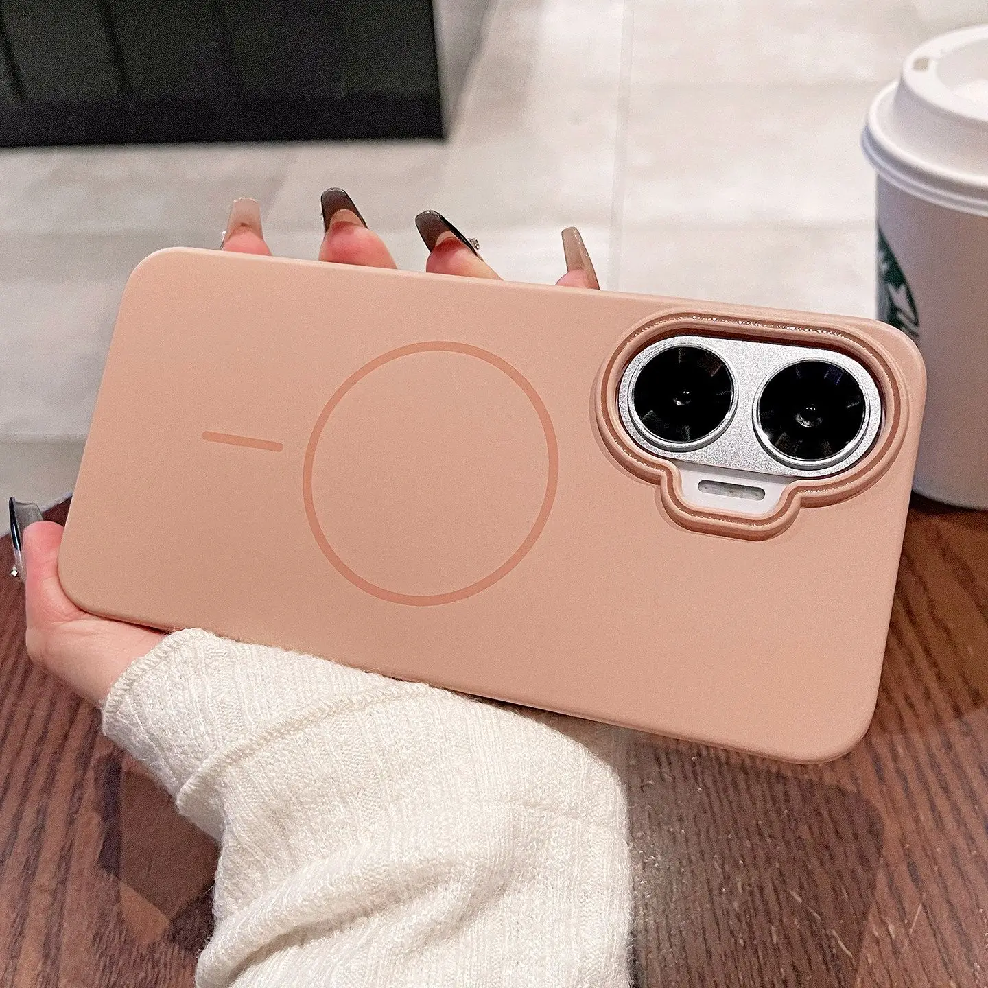 Sleek Magnetic Wireless Charging Protective Back Cover