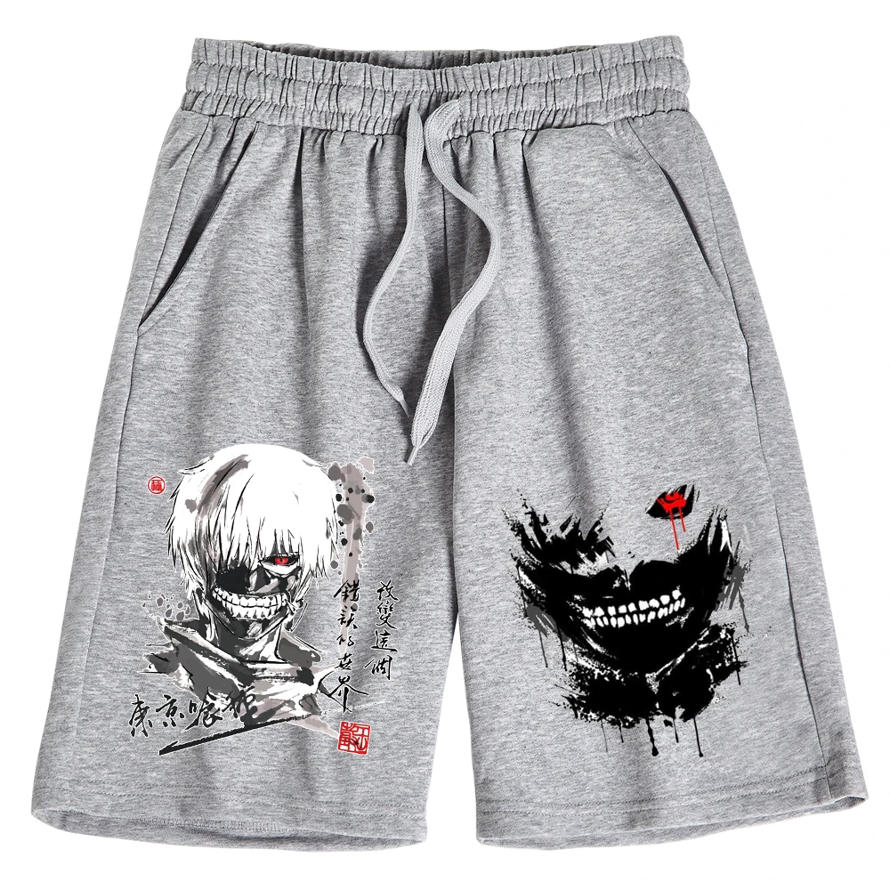 

Anime Tokyo Ghoul Shorts Man Woman Casual Loose Beach Cotton Short Pants
