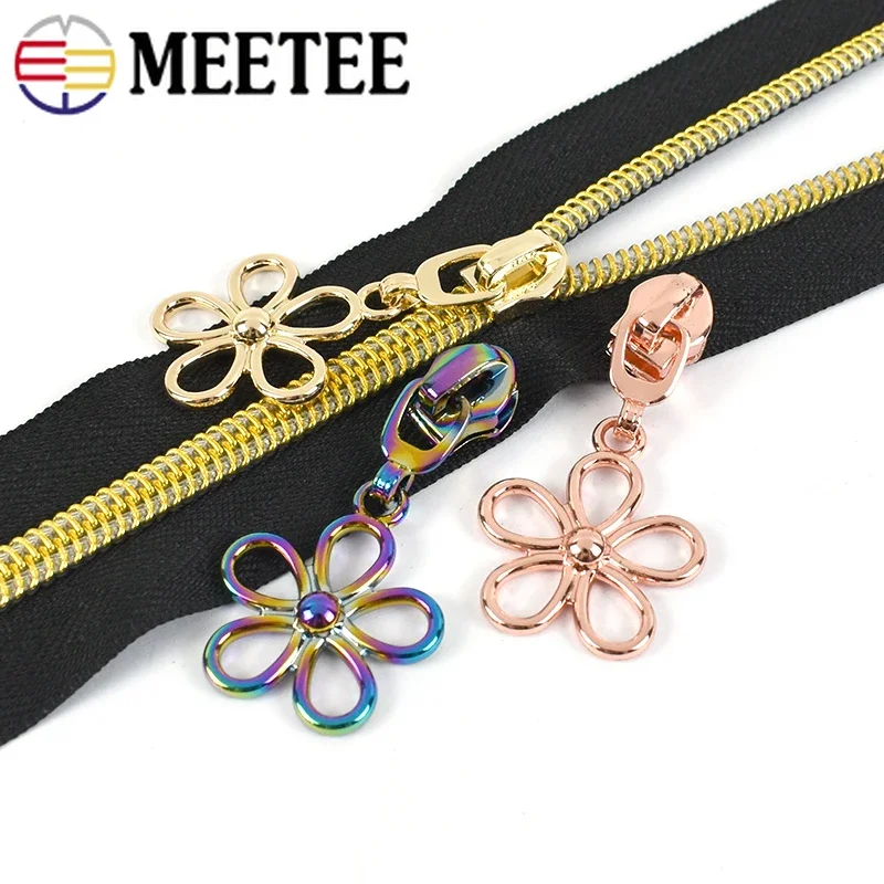 5/10/20Pcs 5# Zips Silders For Nylon Zipper Bag Decoration Zippers Pulls Head Repair Kits DIY Garment Sewing Accessories