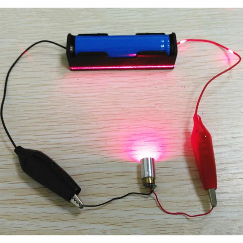 레드 라이트 워드 라인 레이저 모듈, 커팅 포지셔닝 마킹 라인 표시기, 660nm 30-40mw 직경 9mm, 1 개