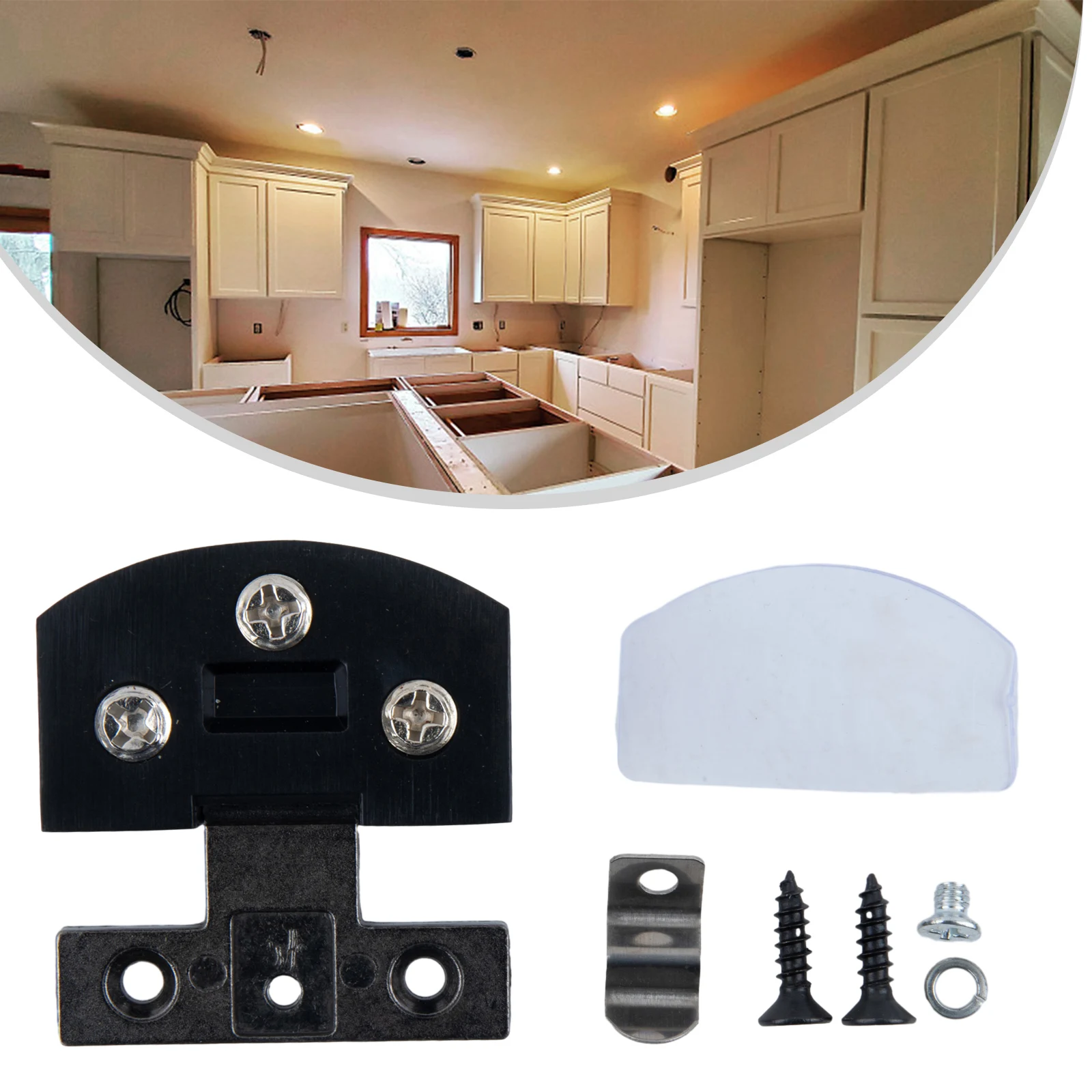 Description Picture 4 of itemGlass Cabinet Door Hinge With Screws Cupboard Display Cabinet Gate Clamp Hinges              Furniture Hardware  For 5-8mm Glass