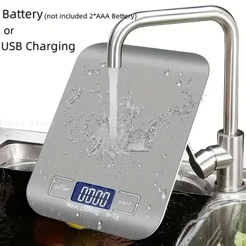 Bilancia per alimenti da cucina digitale elettronica multifunzione Display LCD strumenti di misurazione dell'equilibrio del peso per uso domestico impermeabili ad alta precisione 1