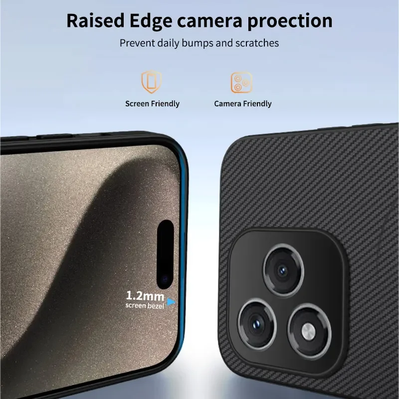 Carbon Fiber Leather Matte Texture Magsafe Phone Case -