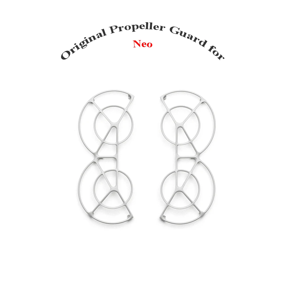 Paire de protège-hélices DJI Neo en polypropylène, conçue pour sécuriser les hélices et acheter Protège-hélices DJI Neo pour une protection optimale.