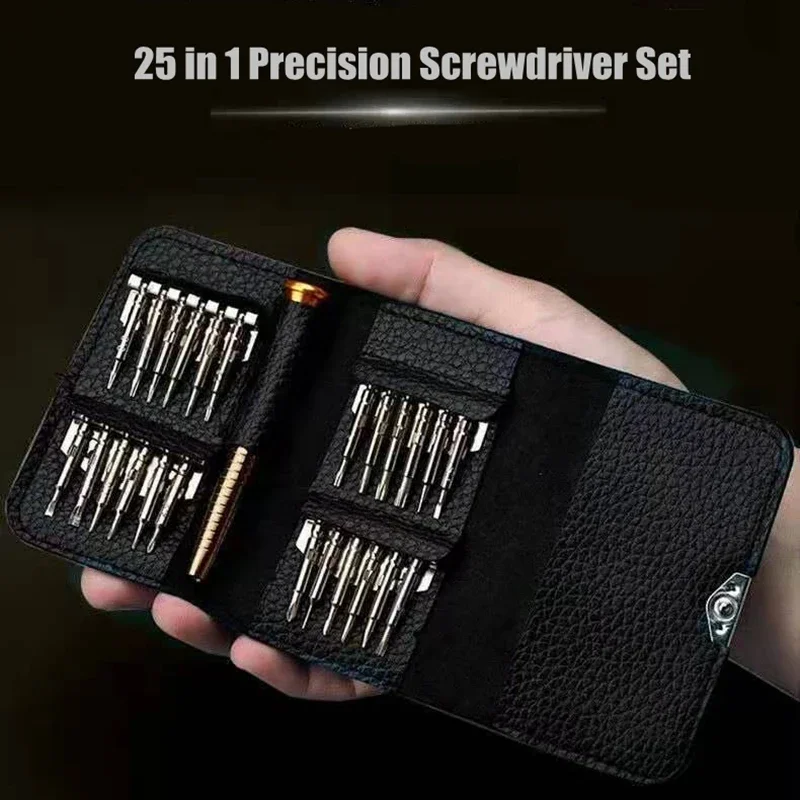 

Mini Precision Screwdriver Magnetic Set Electronic Torx Screwdriver Opening Repair Tools Kit For iPhone Camera Watch PC 25 in 1