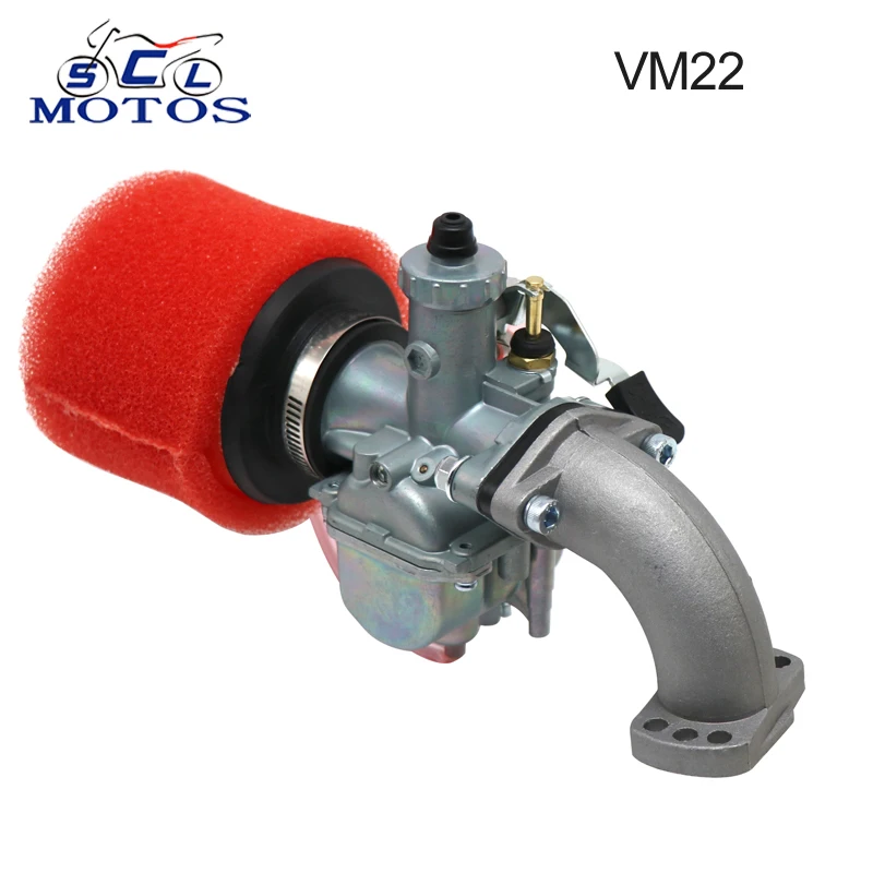 Sclmotos-Carburatore Motore Con Adattatore Filtro Aria Per Mikuni Vm22 26Mm 110Cc 125Cc 140Cc Lifan Yx Zonshen Apollo Ssr Klx Bbl