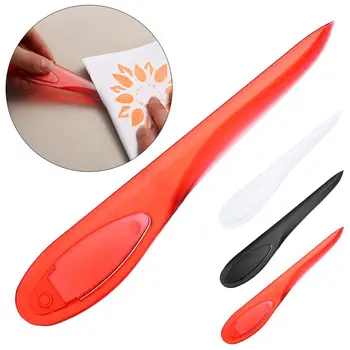 1 pz tagliacarte in plastica colorata con manico Point Turner Seam Creaser Letter Opener Mark Presser Tool forniture scolastiche per ufficio