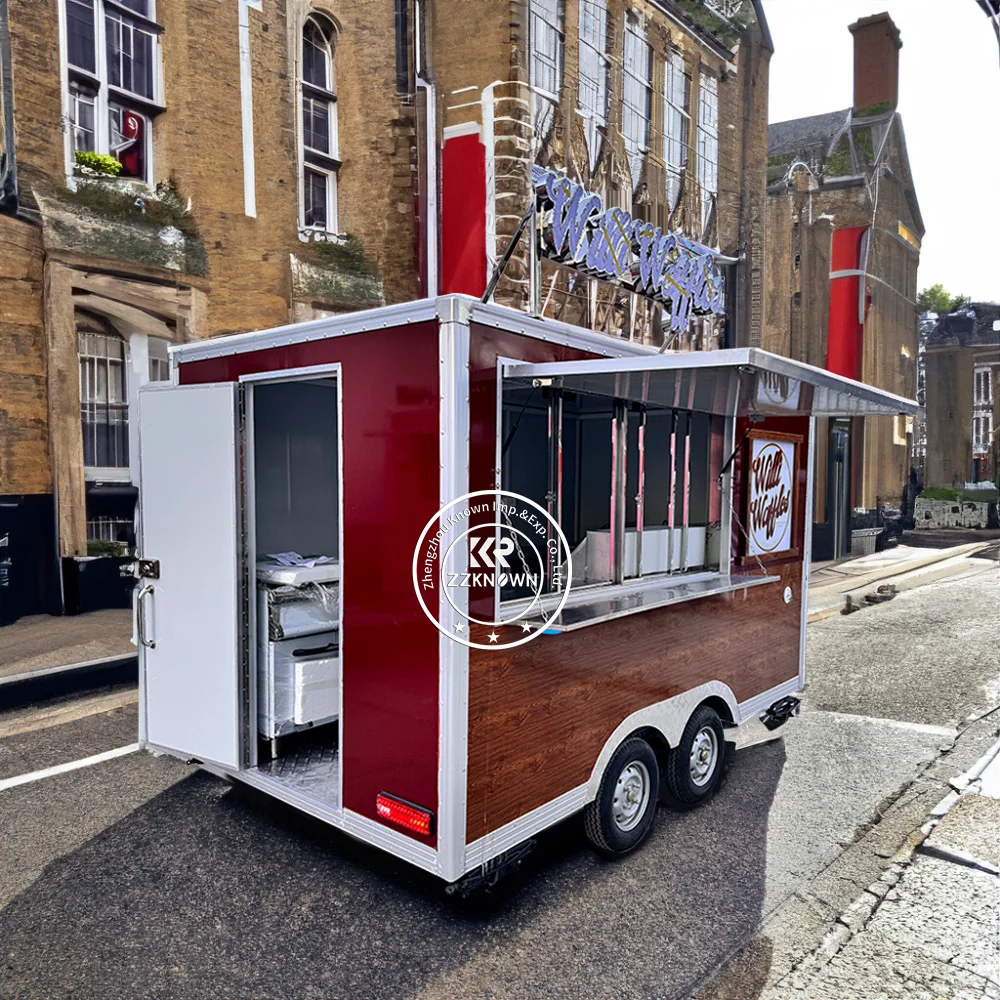 Usa Dot Concessione Pizza Truck Hot Dog Food Trailer Con Attrezzature Da Cucina Complete Carrelli Per Alimenti Mobili Design Container Coffee Shop