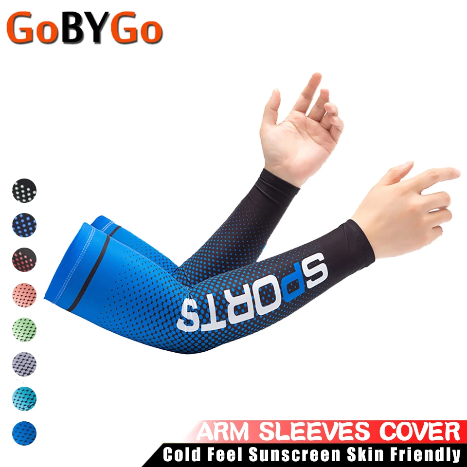1pair Cycling Sleeves Sunscreen Breathable Skin Friendly Anti