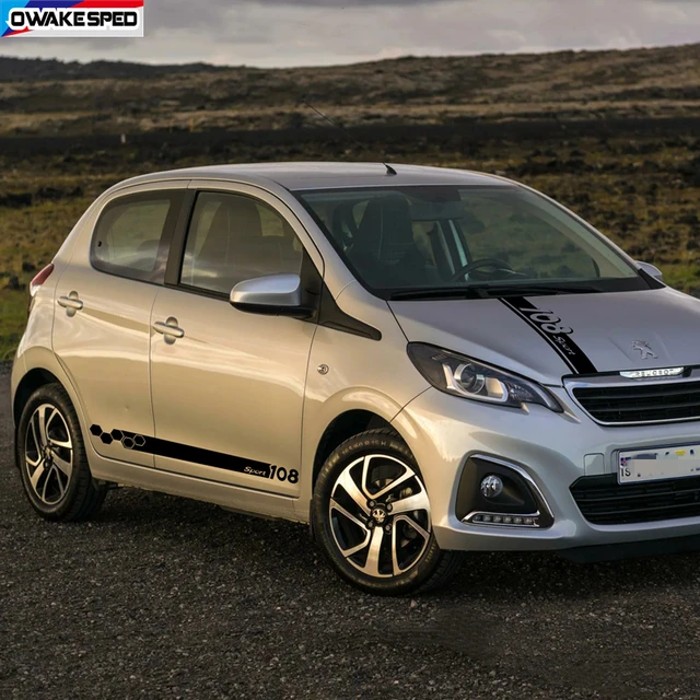 Protège-capot sur mesure pour Peugeot 108 2014- - Noir AutoStyle