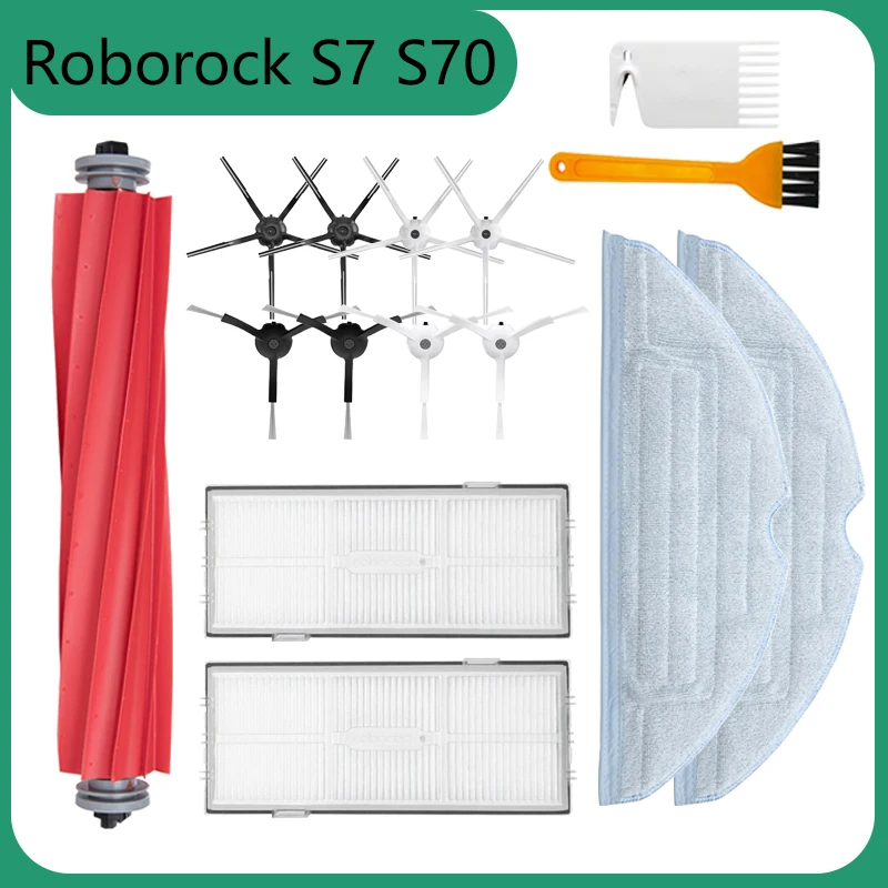 

For Roborock S7 S70 S7Max T7S T7S Plus Main Brush Hepa Filter Mop Pad Vacuum Cleaner Spare Parts Roborock S7 Accessories